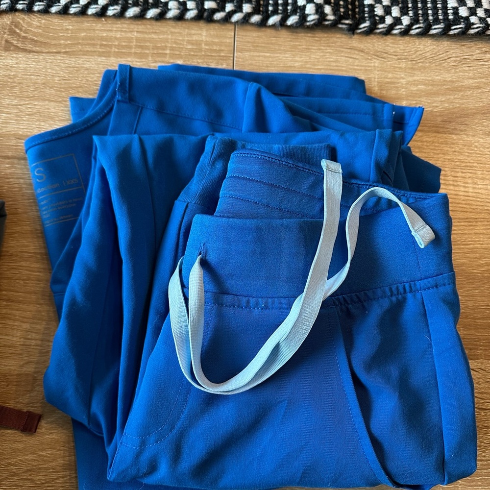 Figs Blue Track Pants & Joggers